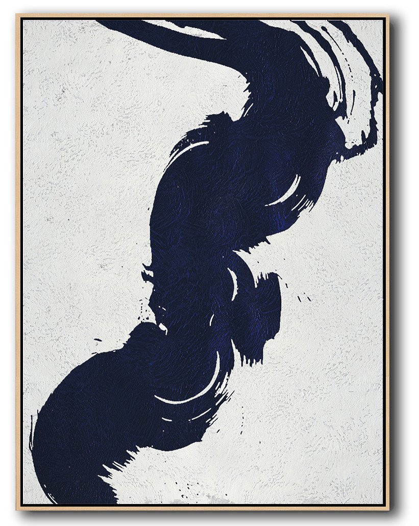 Navy Blue Minimal Art #NV56B - Click Image to Close